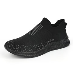 Women's Striped Mesh Slip-On Sneakers for Outdoor Activities