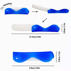 2pcs Foldable Travel Toothbrush Mini Portable Camping Hiking Outdoor Toothbrush