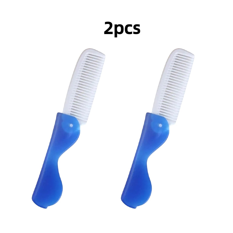 2pcs Foldable Travel Toothbrush Mini Portable Camping Hiking Outdoor Toothbrush