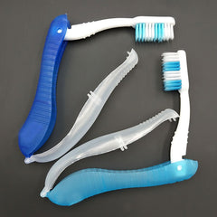 2pcs Foldable Travel Toothbrush Mini Portable Camping Hiking Outdoor Toothbrush