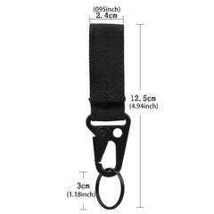 Tactical Nylon Keychain Buckle for Outdoor Camping Hiking