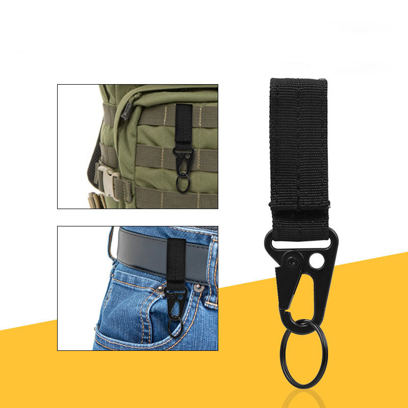 Tactical Nylon Keychain Buckle for Outdoor Camping Hiking