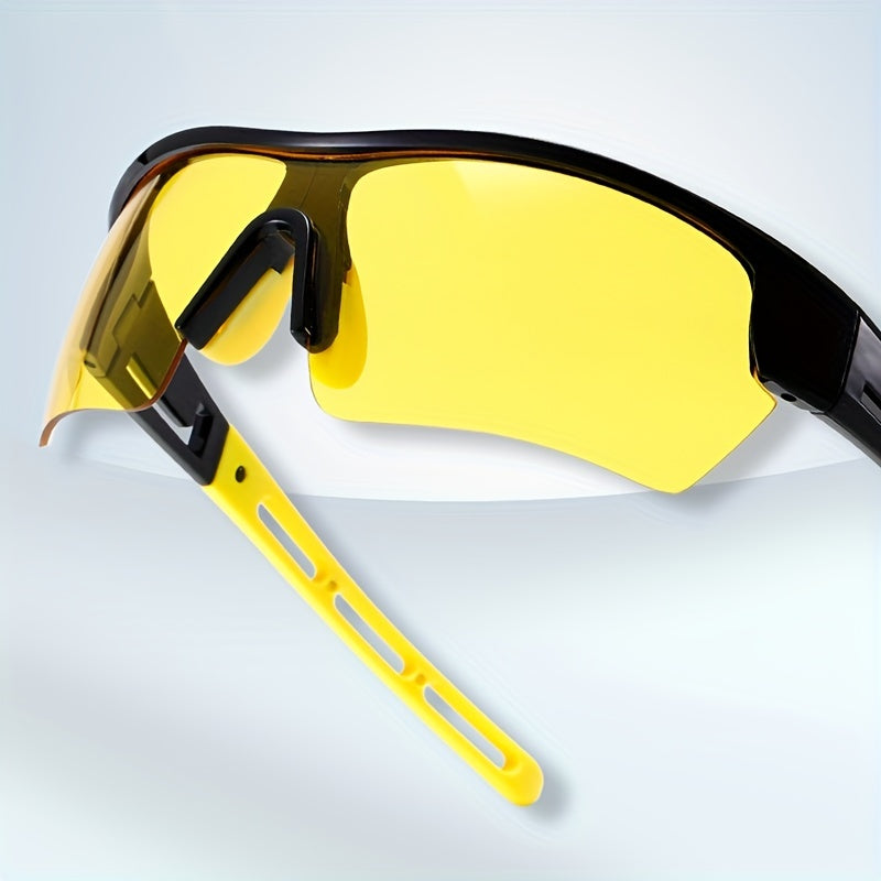 Men's Half Frame Cycling Sunglasses Windproof Sports Goggles