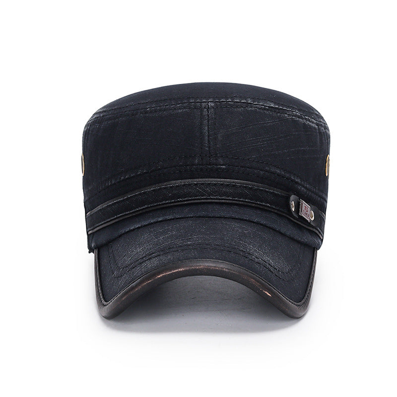 Men's Distressed Cotton Cap Outdoor Sun Hat