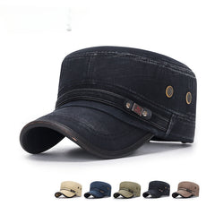 Men's Distressed Cotton Cap Outdoor Sun Hat