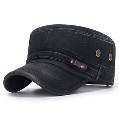 Men's Distressed Cotton Cap Outdoor Sun Hat