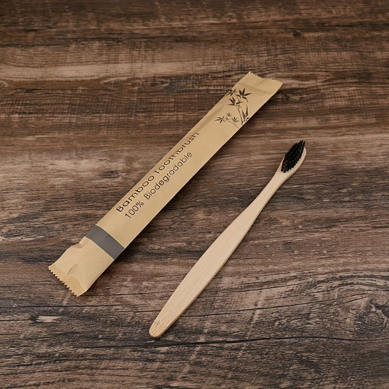 6pcs Bamboo Toothbrushes Ultra Soft Bristles for Sensitive Teeth