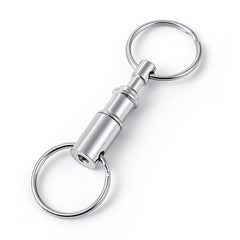 Double Headed 2 Ring Key Chain Quick Release Buckle Keychain