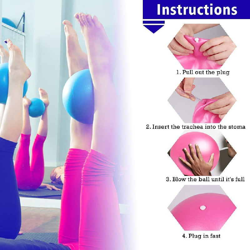 PVC Mini Pilates Yoga Ball Fitness Balance Ball for Gym Workout