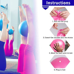 PVC Mini Pilates Yoga Ball Fitness Balance Ball for Gym Workout