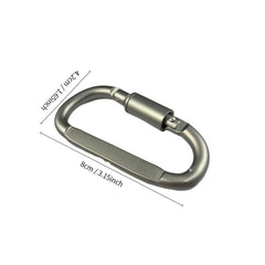 Aluminum D Carabiner Keychain Metal Buckle Backpack Hanging
