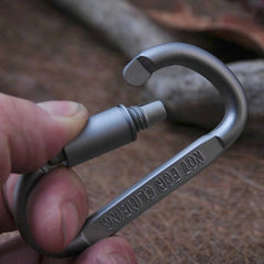 Aluminum D Carabiner Keychain Metal Buckle Backpack Hanging