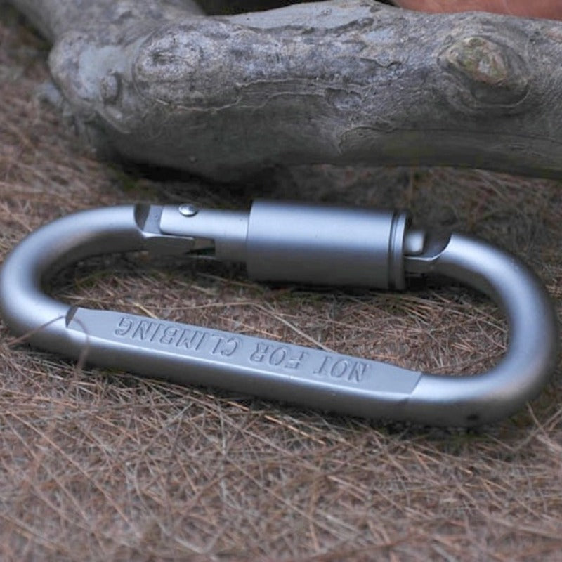 Aluminum D Carabiner Keychain Metal Buckle Backpack Hanging