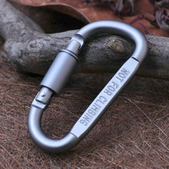 Aluminum D Carabiner Keychain Metal Buckle Backpack Hanging