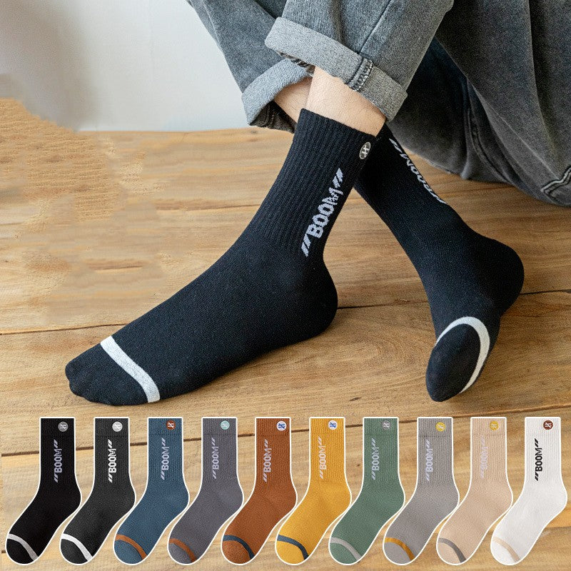 5 pairs Men's Crew Socks Sports Socks