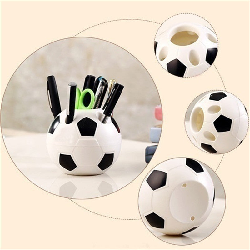 Soccer Shape Pen Pencil Holder Football Toothbrush Rack