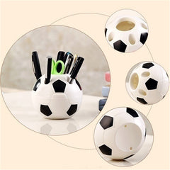Soccer Shape Pen Pencil Holder Football Toothbrush Rack