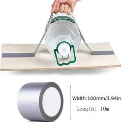 1pc Sticky Cloth Tape Carpet Waterproof Tape High Viscosity Silver Gray