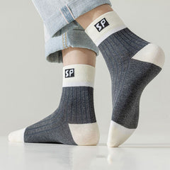 5 Pairs Men's Cotton Socks for Hipster Dressing