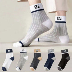 5 Pairs Men's Cotton Socks for Hipster Dressing