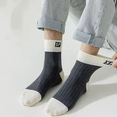 5 Pairs Men's Cotton Socks for Hipster Dressing