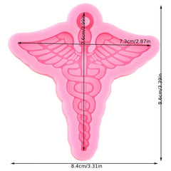 Medical Emblem Keychain Pendant Silicone Resin Mold