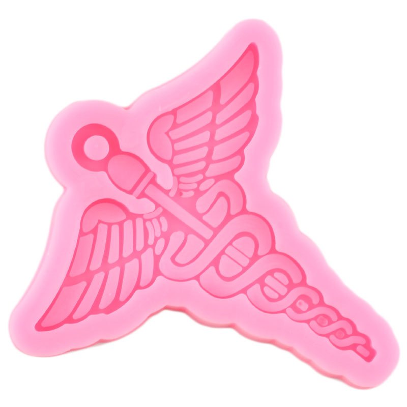 Medical Emblem Keychain Pendant Silicone Resin Mold