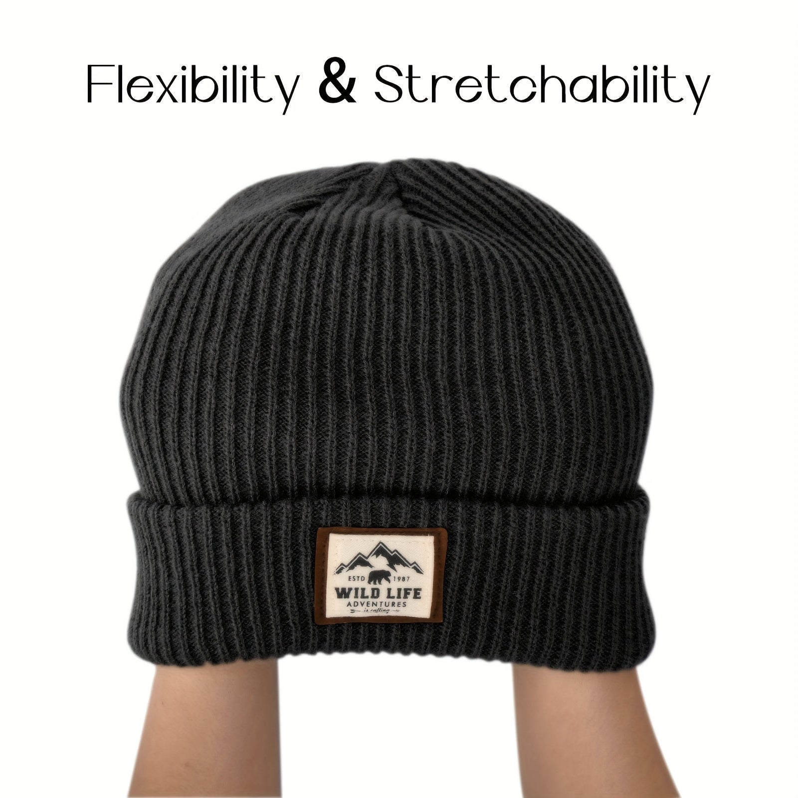 Retro Cotton Beanie Knit Hat Winter Ear Protection Warm Hat