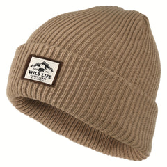Retro Cotton Beanie Knit Hat Winter Ear Protection Warm Hat