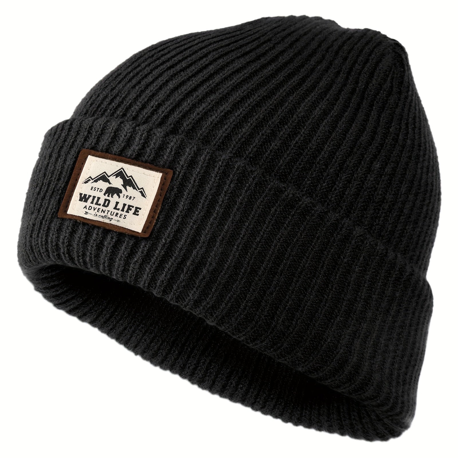 Retro Cotton Beanie Knit Hat Winter Ear Protection Warm Hat