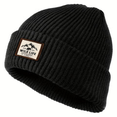 Retro Cotton Beanie Knit Hat Winter Ear Protection Warm Hat