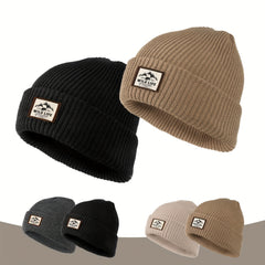 Retro Cotton Beanie Knit Hat Winter Ear Protection Warm Hat