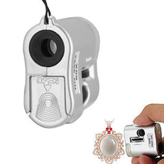 Mini 60X Microscope Jeweler Loupe Illuminated Magnifier Glass
