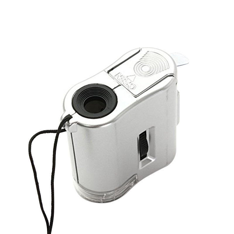Mini 60X Microscope Jeweler Loupe Illuminated Magnifier Glass
