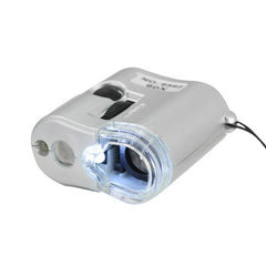 Mini 60X Microscope Jeweler Loupe Illuminated Magnifier Glass