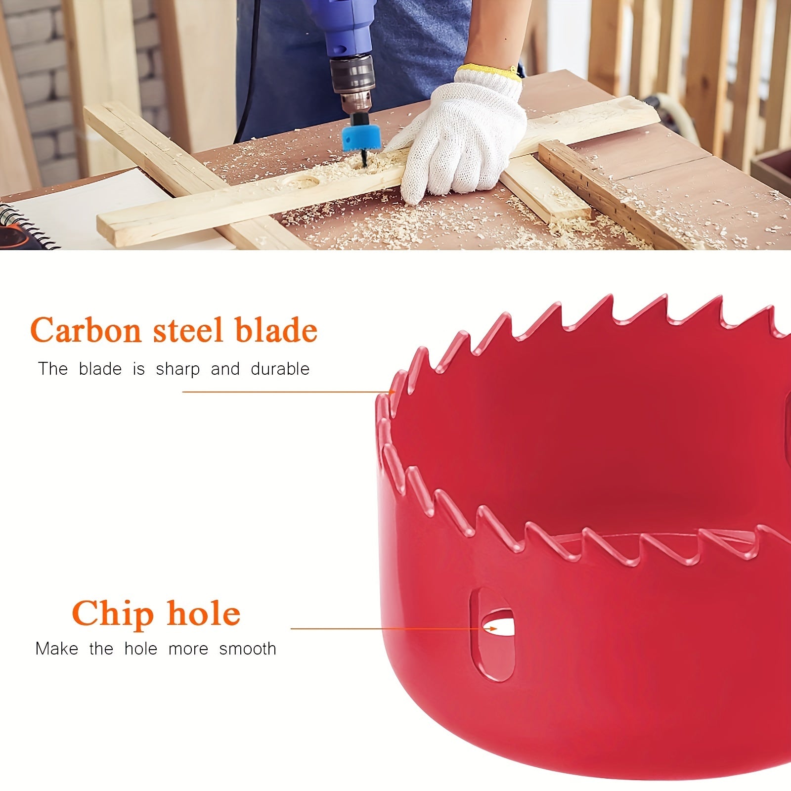 Woodworking Hole Opener Set for Gypsum and PVC Board Hole Expander