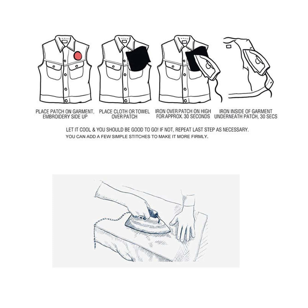 Embroidery Patch Iron On Sticker for Clothing Repair