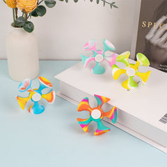 Rotating Silicone Gripper Decompression Suction Cup Dart Finger Tip Gyroscope