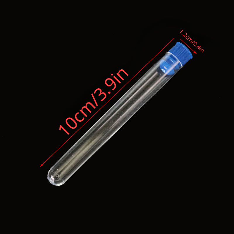 12x100mm Lab Plastic Test Tube With Cap