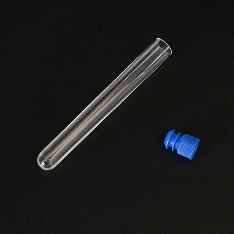 12x100mm Lab Plastic Test Tube With Cap