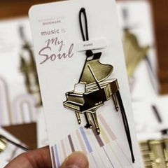 Instrument Notebook Metal Bookmark for Music Lovers