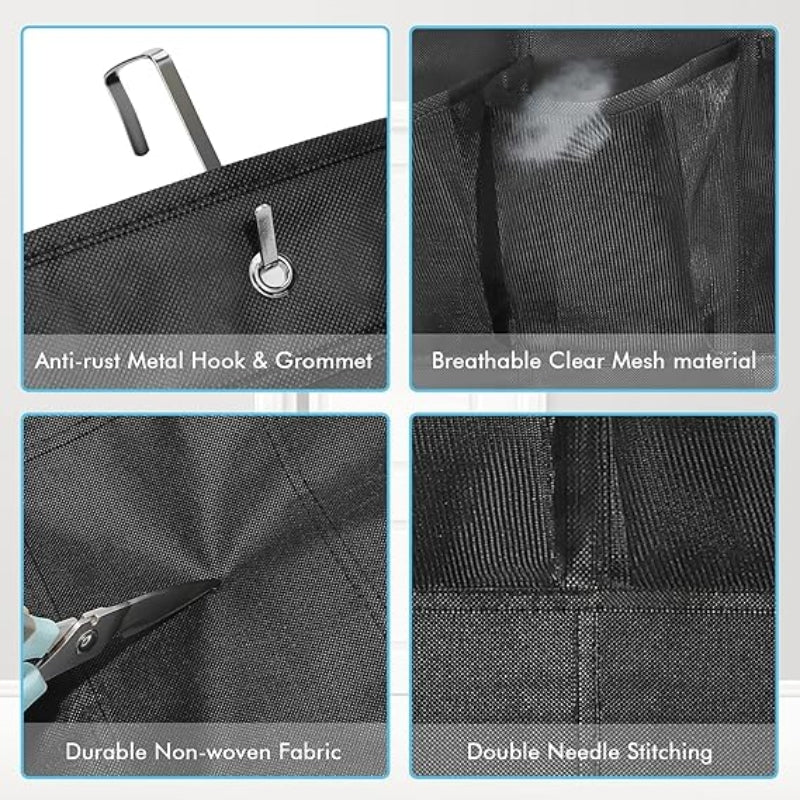 24-Pocket Over Door Shoe Storage Bag Organizer