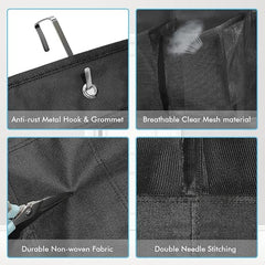 24-Pocket Over Door Shoe Storage Bag Organizer