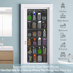 24-Pocket Over Door Shoe Storage Bag Organizer