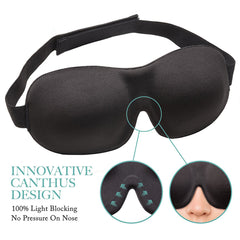 3D Breathable Cotton Eye Mask for Sleeping at School or Home