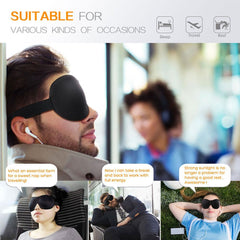 3D Breathable Cotton Eye Mask for Sleeping at School or Home