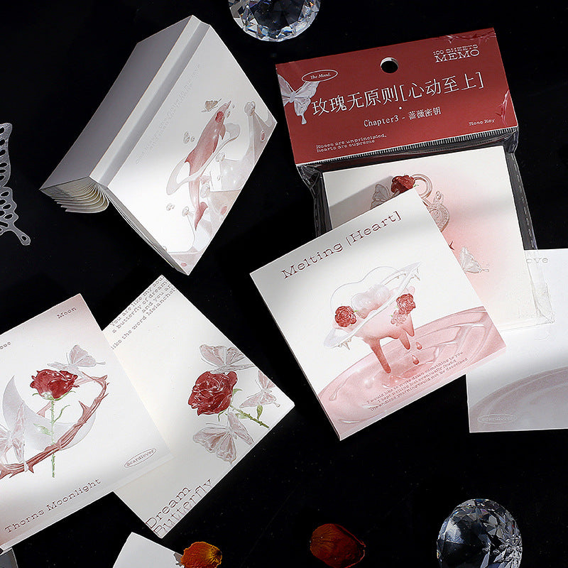 Romantic Sticky Notes - 100 Sheets