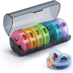 1pc Weekly Pill Organizer Large Daily Pill Cases for Vitamins & Supplements
