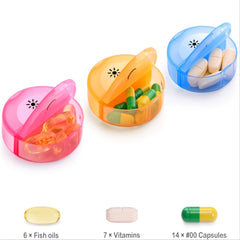 1pc Weekly Pill Organizer Large Daily Pill Cases for Vitamins & Supplements
