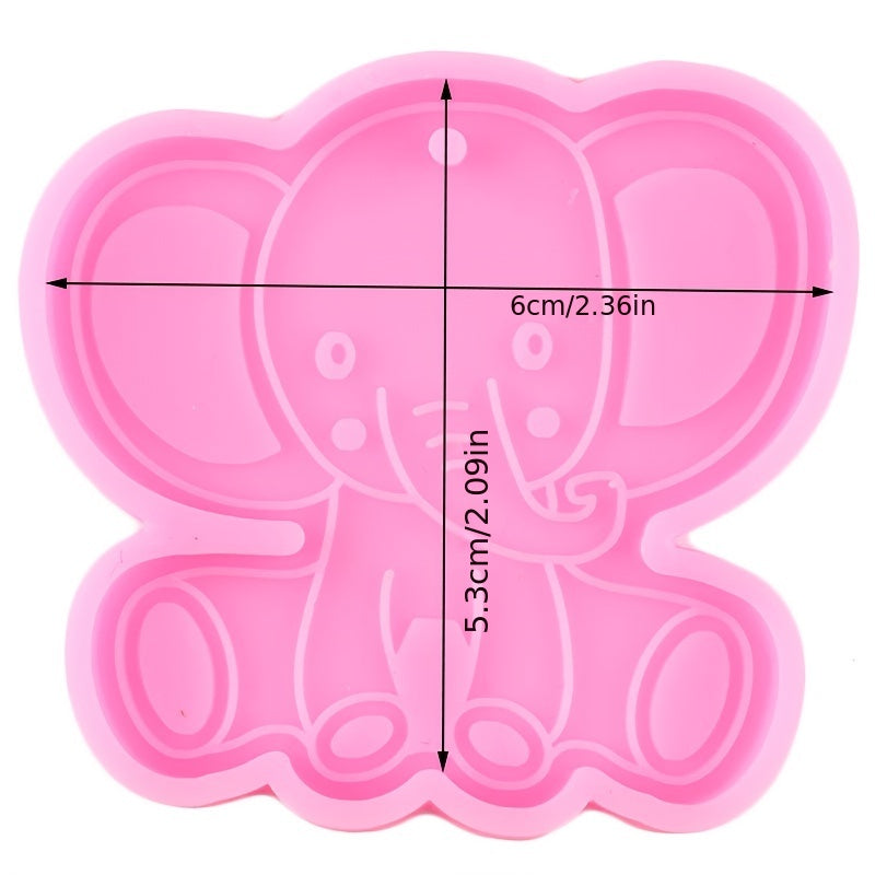 Elephant Resin Mold for Necklace Jewelry DIY
